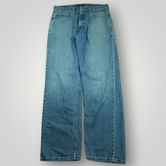 Levi's Signature Jeans Mens 32x30 Vtg Y2K Relaxed Wide Leg Medium Stone Wash - Picture 1 of 8